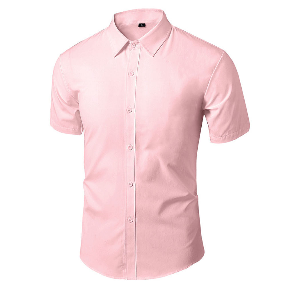 Men Formal Office Wear Shirts - Camisa social masculina de corte slim,