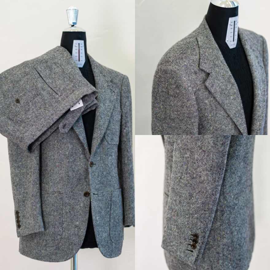 Men'S Formal Wear For Reception - Terno Vintage de Tweed Masculino de