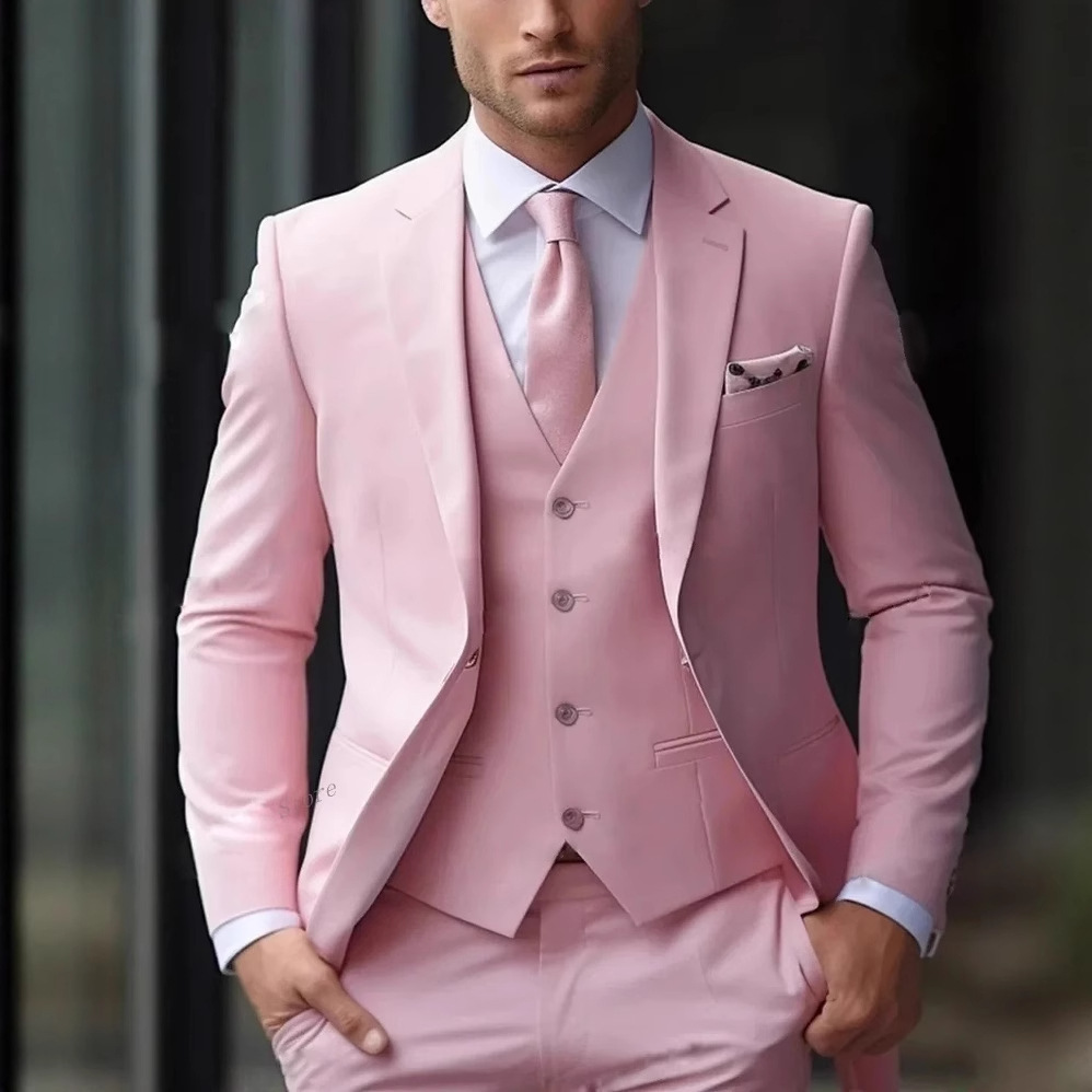 Men'S Formal Wear For Reception - Conjunto de 3 Peças: Ternos Formais