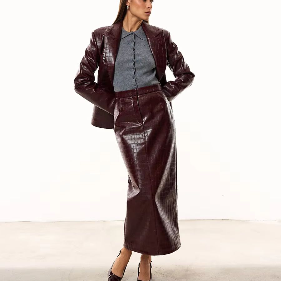 Double Breasted Blazer - Conjunto de 2 Peças Feminino IG