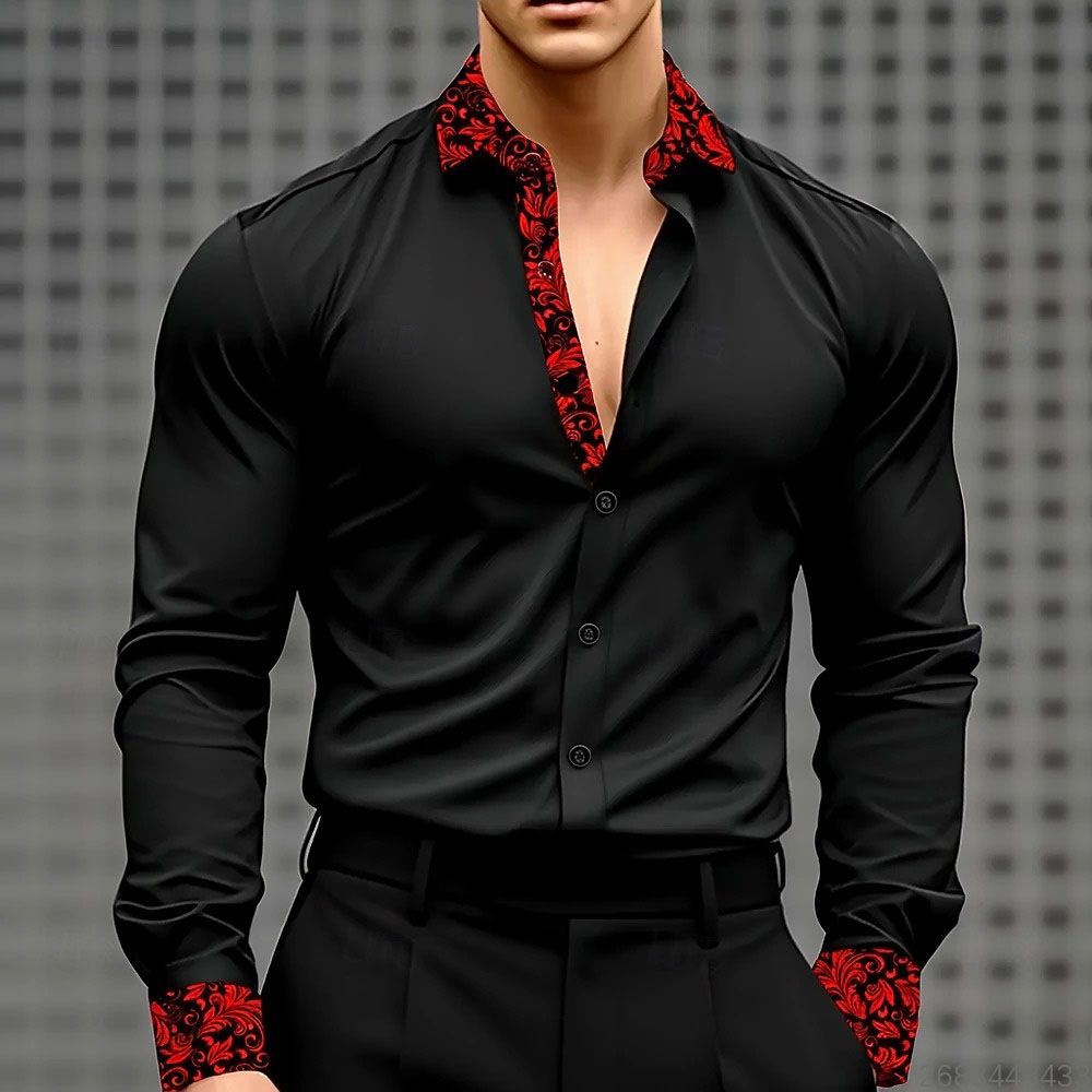 Men'S Holiday Formal Wear - 10 cores masculino floral impressão flor