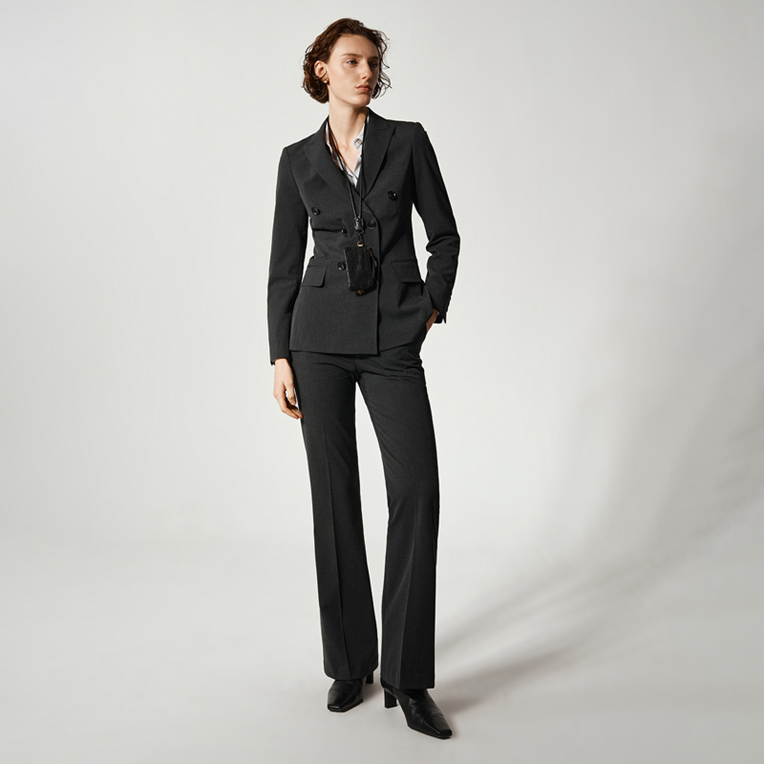 Allingentle feminino pantsuit  - Double Breasted Blazer avaliação e preço