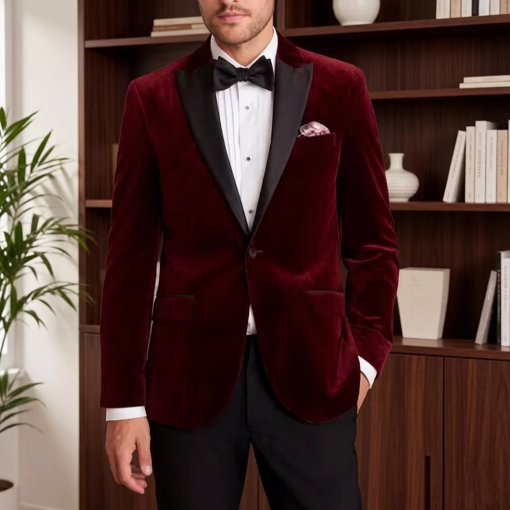Terno de Veludo Formal Masculi - Men'S Formal Wear For Reception avaliação e preço