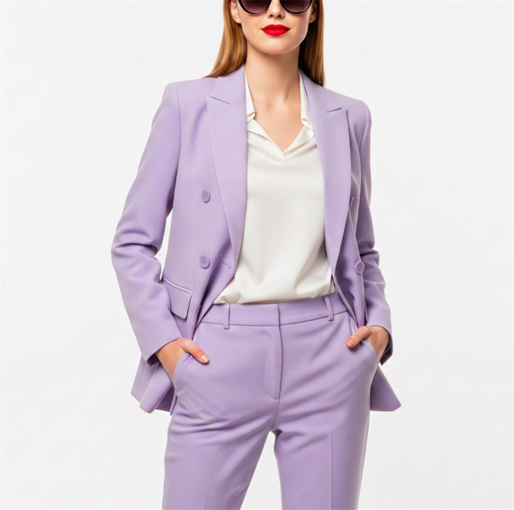 Conjunto de Terno Feminino Mod - Double Breasted Blazer avaliação e preço