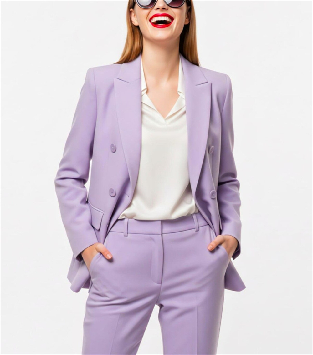 Conjunto de Terno Feminino Mod - Double Breasted Blazer avaliação e preço