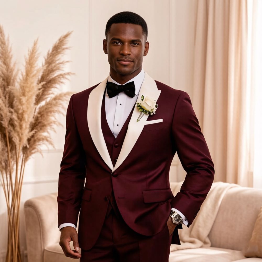 Conjunto de 3 Peças de Ternos  - Men'S Formal Wear For Reception avaliação e preço