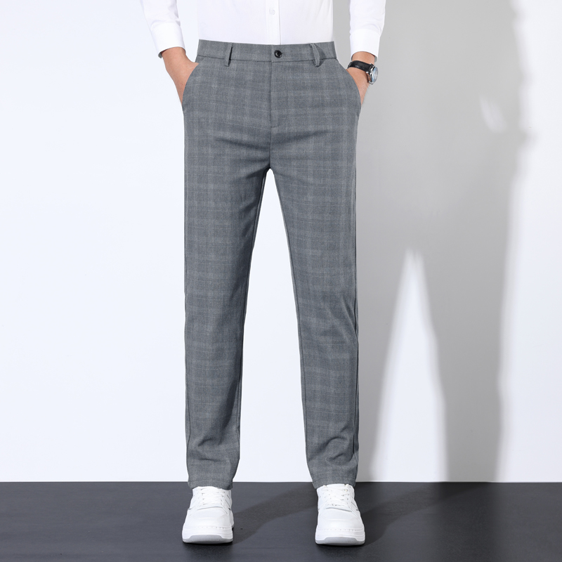 Algodão xadrez listrado clássi - Men Formal Wear Wedding avaliação e preço