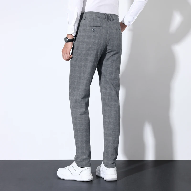 Algodão xadrez listrado clássi - Men Formal Wear Wedding avaliação e preço