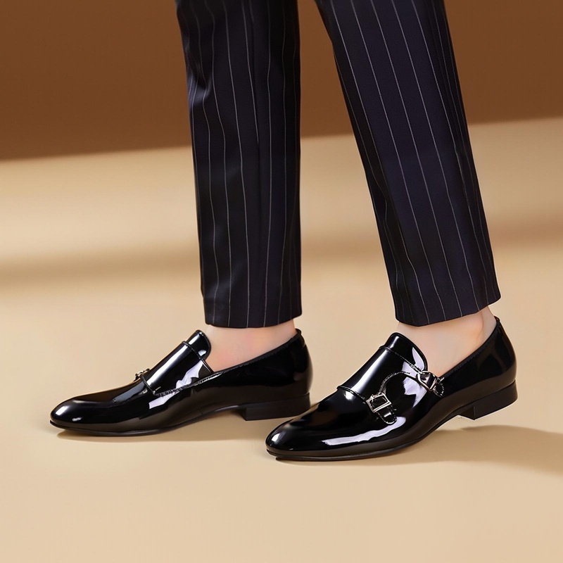 Pieritar nova cor preta couro  - Men'S Formal Party Wear Shoes avaliação e preço