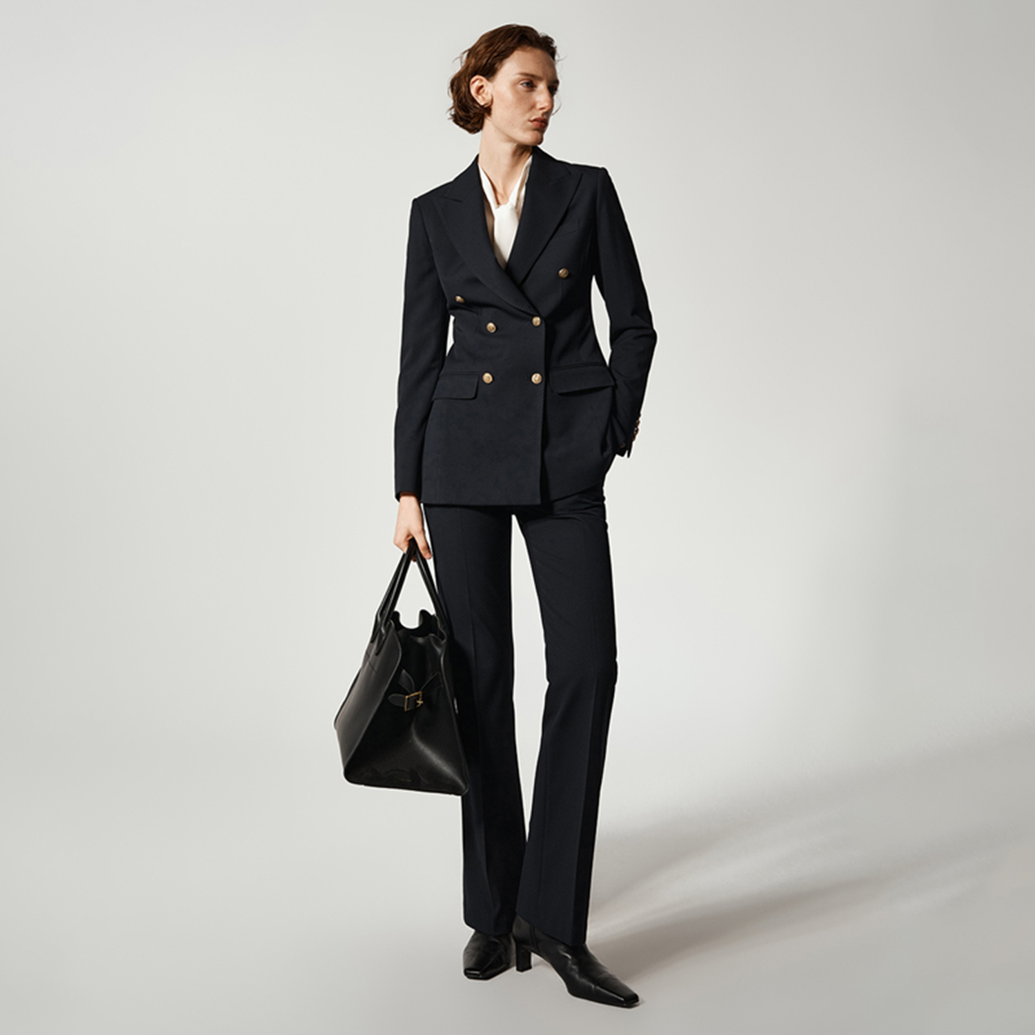 Allingentle feminino pantsuit  - Double Breasted Blazer avaliação e preço