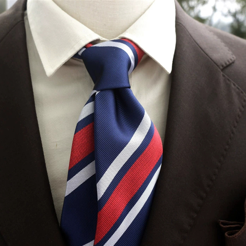 Nova moda marrom marinho grava - Men'S Formal Wear Ties avaliação e preço