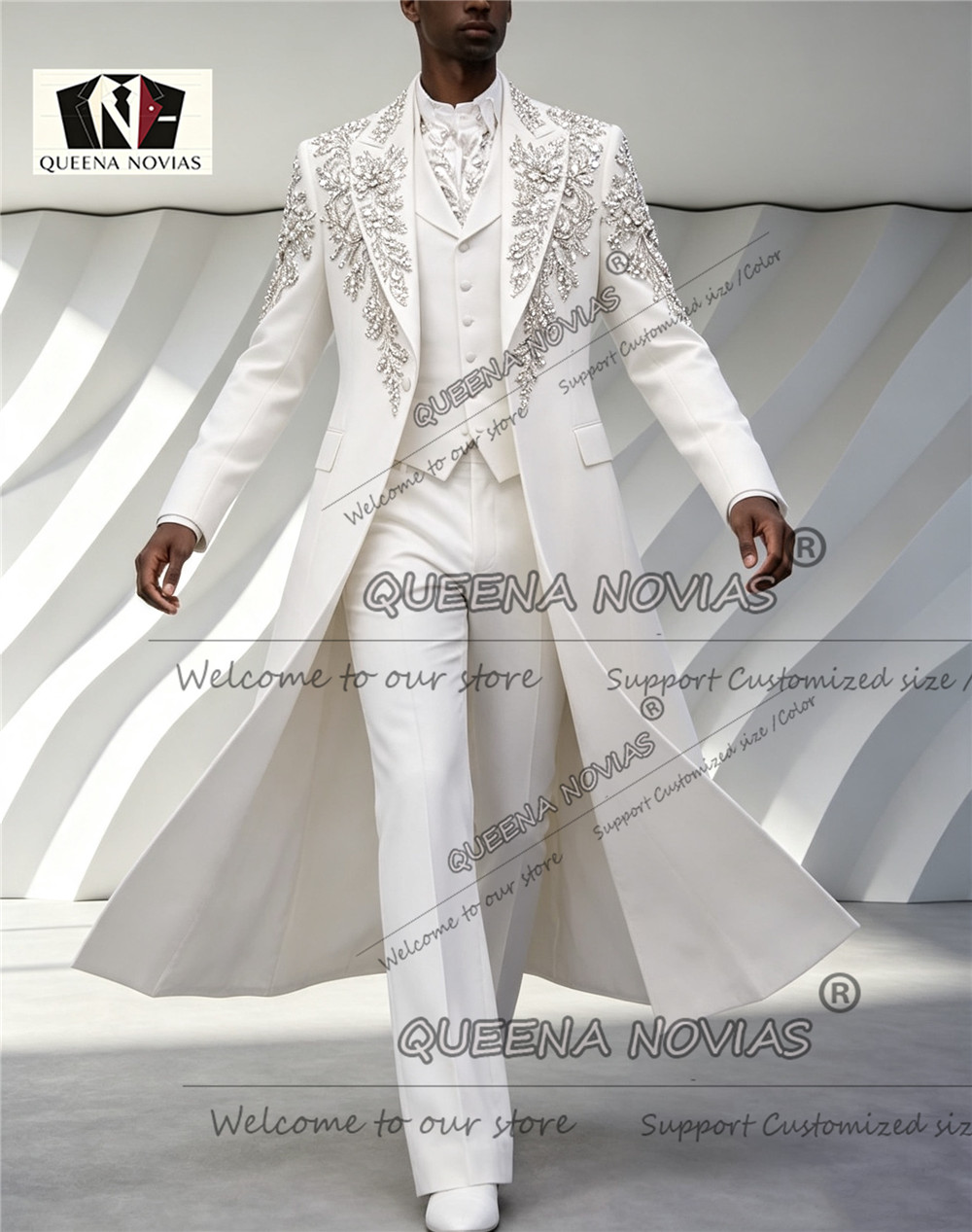 Terno de Luxo Masculino para C - Men Formal Wear Wedding avaliação e preço