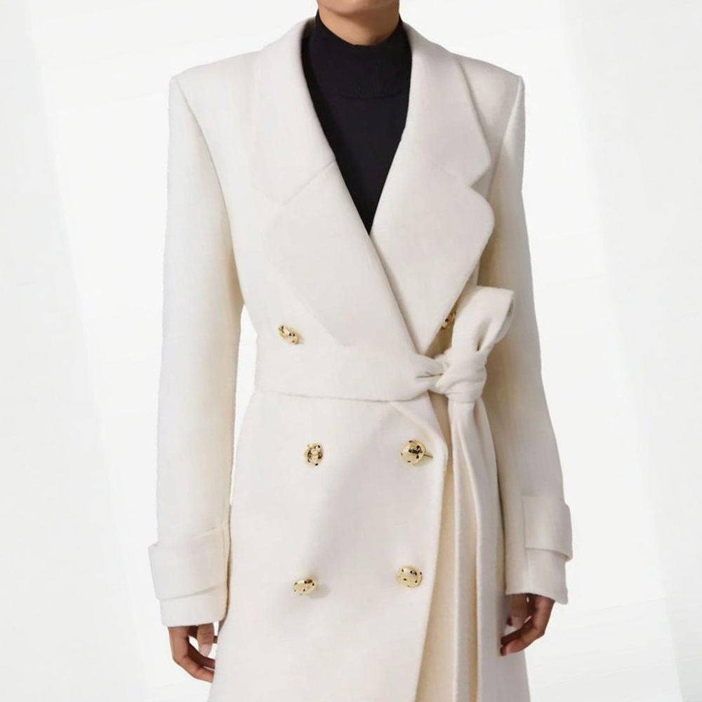 Allingentle casaco de lã para  - Double Breasted Blazer avaliação e preço