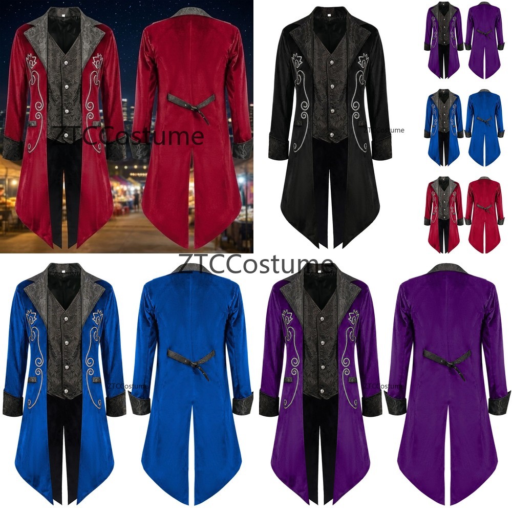 Traje Steampunk Vitoriano Medi - Historical Men'S Formal Wear avaliação e preço